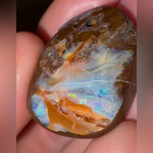 Australian boulder Opal- Multicolor Pendant